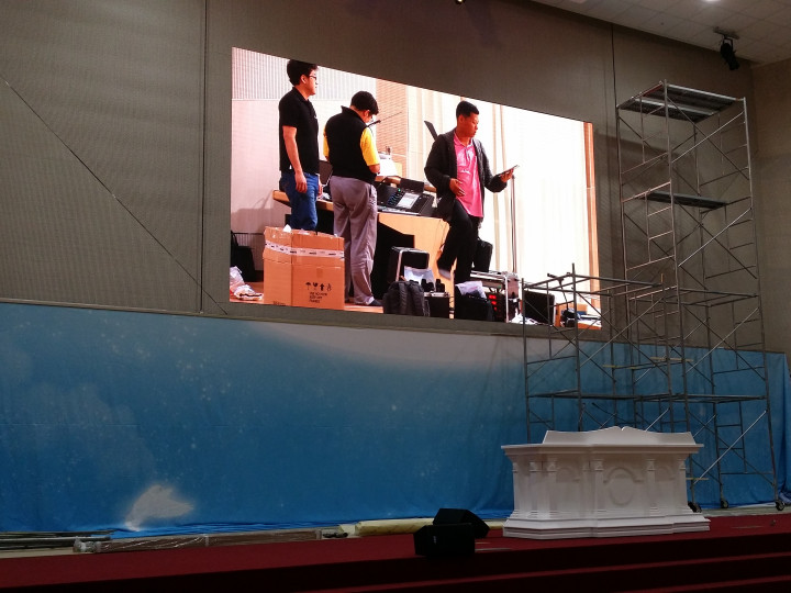 울산광역시 소재 교회 블랙 LED 설치사례
